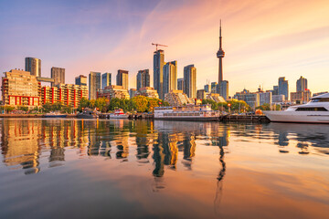 Toronto, Ontario, Canada cityscape on Lake Ontario