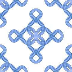 Watercolor Celtic knot seamless pattern. Scandinavian folk art with isolated 
background.Modern traditional Norwegian decorative ornament,Nordic style.Hand drawn illustration design for print product.