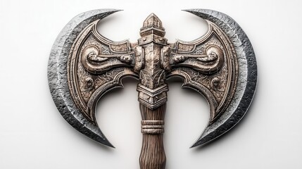 Ornate double headed axe