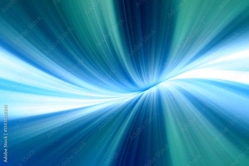 Poster modern bright abstract dynamic line wave soft light gradient dark blue green background design for g