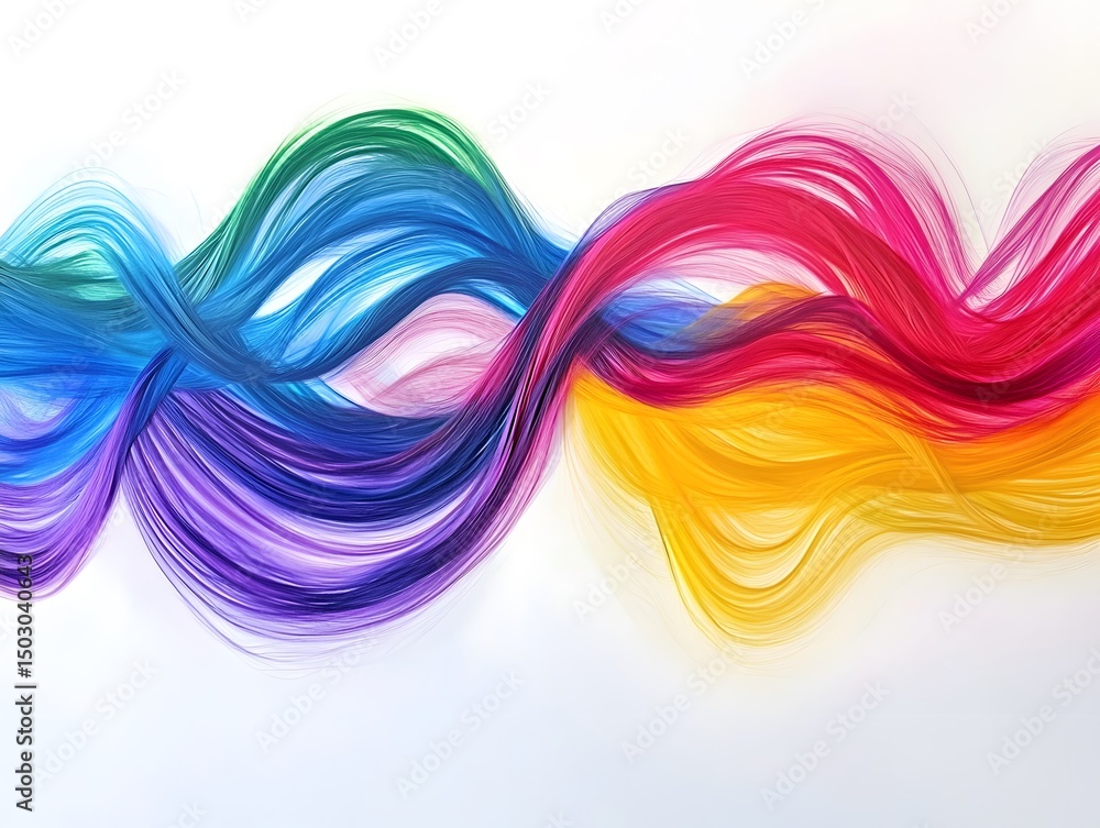 Poster a wave of vibrant colors dancing across the canvas, creating a dynamic visual experience. the colors
