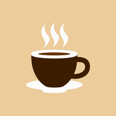 Steaming mug of black coffee surrounded by books and autumn leaves in soft lighting