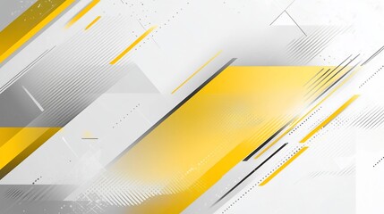 Abstract Geometric Background: Dynamic Yellow and Gray Design