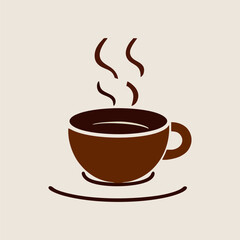 Hot coffee cup resting on rustic wooden tray beside window with soft morning light