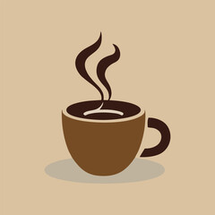 Steamy hot drink in ceramic mug surrounded by cozy textures and warm ambiance