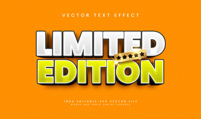 Limited edition, editable vector text effect. Modern and  premium concept.