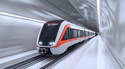 High-Speed Rail Transit System in Modern Tunnel