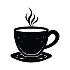 Cup of Tea Vector Silhouette