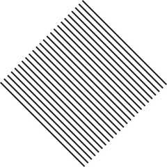 Geometric shape with a diagonal stripe pattern