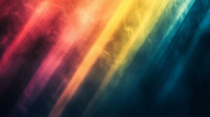 Fototapeta premium Abstract Chromatic Rays on Dark Canvas