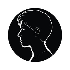 Human Profile Vector Silhouette