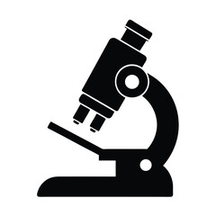 Microscope Vector Silhouette