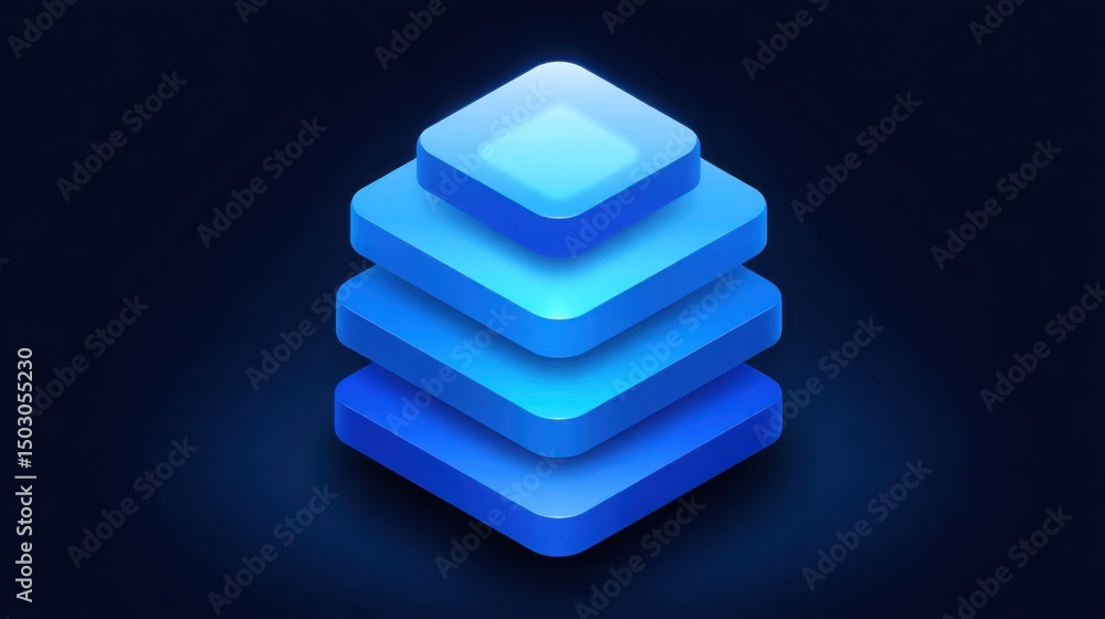 Poster ai-enhanced trade confirmation stack viewer icon concept for streamlined trade monitoring and analys
