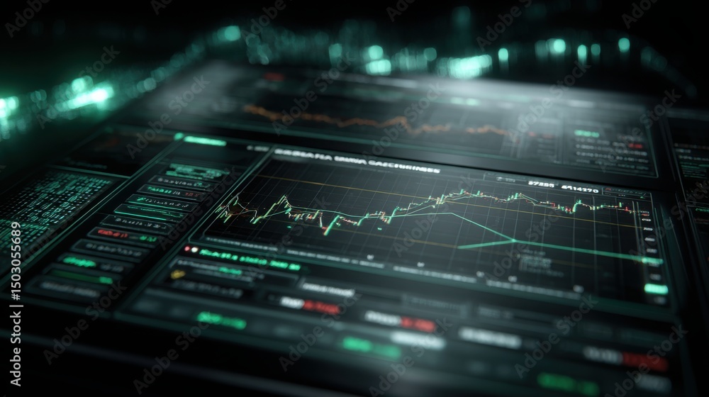Poster ai-fib impulse-to-retrace signal filter icon concept for financial market analysis and trading strat
