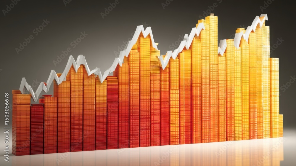 Poster ai-generated fibonacci volatility deflection zone tool icon concept for enhanced financial analysis 
