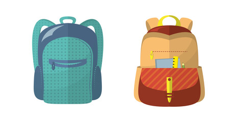School backpacks set Colorful bags for primary school students