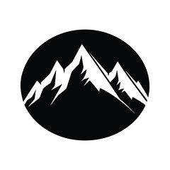 Mountain Range Vector Silhouette