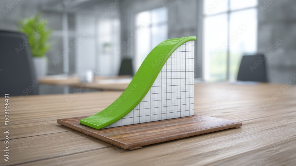 Poster innovative ai-powered fibonacci rejection probability curve icon concept for analyzing market trends