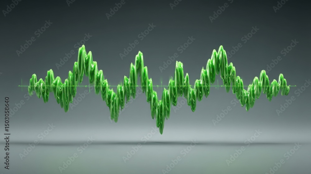 Poster conceptual design of an ai-trained success tracker icon representing data visualization and performa