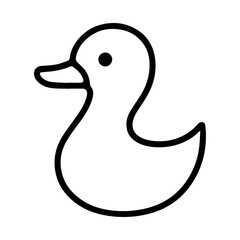 duck icon on white background vector
Vector line icon animals