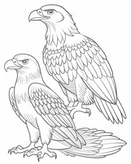 eagle coloring pages for kids