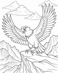 eagle coloring pages for kids