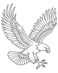 eagle coloring pages for kids
