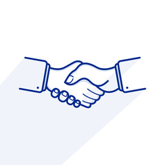 Fototapeta premium Handshake vector illustrations