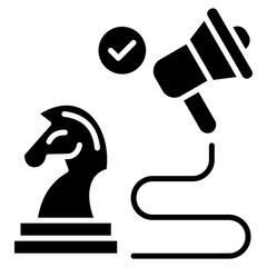 Marketing Strategy Icon Glyph