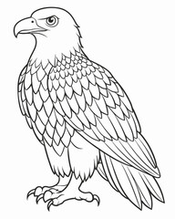 eagle coloring pages for kids