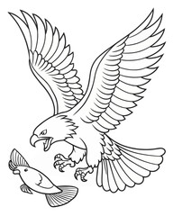 eagle coloring pages for kids