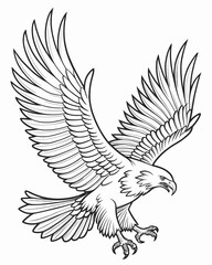 eagle coloring pages for kids