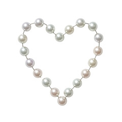 Obraz premium Pearl Heart Shape, Elegant Jewelry Design