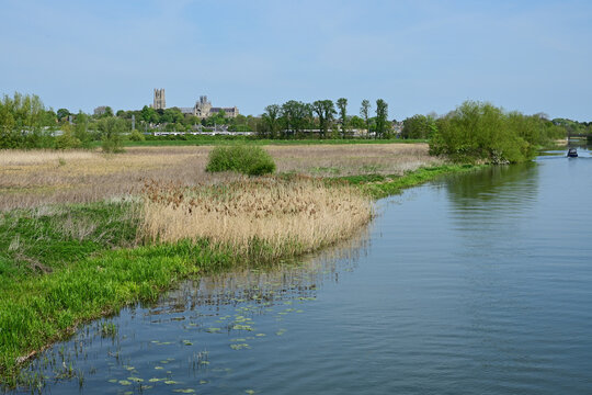 River Great Ouse near Ely, Cambridgeshire, England, UK