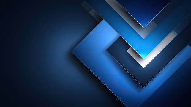 Abstract blue geometric flowchart symbolizing modern corporate efficiency and structured innovation