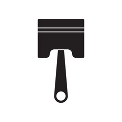 vehicle piston flat icon vector
