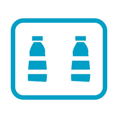 illustration of a bottle of water vector