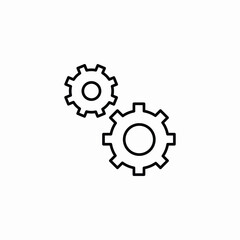 gear engine icon sign vector