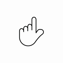 hand cursor icon sign vector