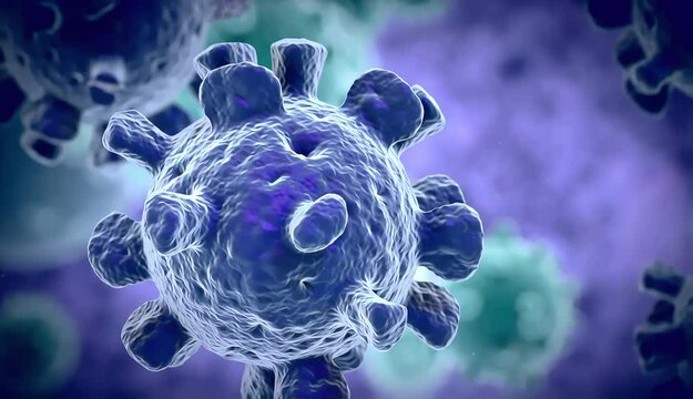 Microscopic View of a Virus Exploring the Intricate Structure and Impact of Viral Infections on Human Health