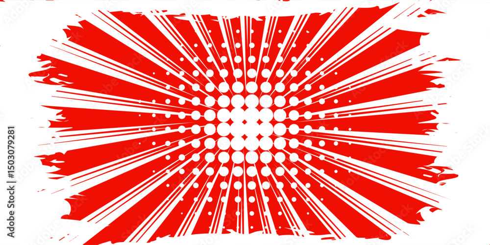 Poster dots halftone orange color pattern gradient texture with technology digital background. dots pop art