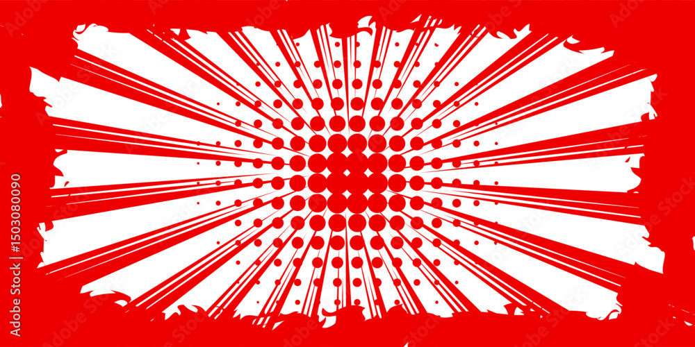Poster dots halftone orange color pattern gradient texture with technology digital background. dots pop art