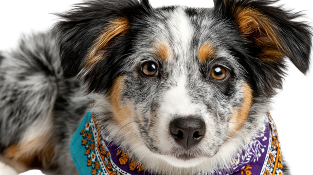 Canine Elegance: A captivating dog with distinctive markings and expressive eyes, posing gracefully, embodying the essence of canine elegance and charm.