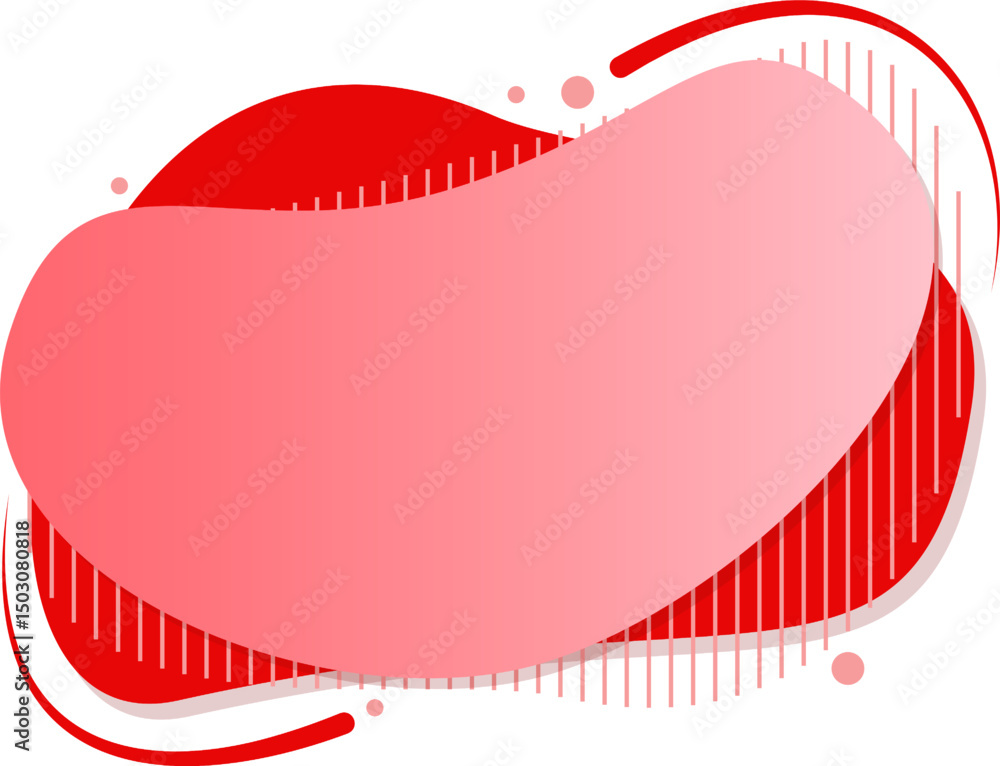 Poster abstract gradient color wave fluid shape design