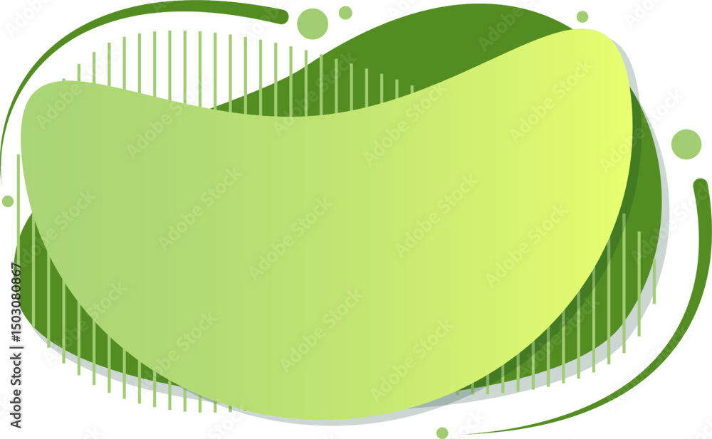 Poster abstract gradient color wave fluid shape design