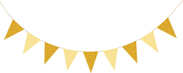 Gold Glitter Triangle Decoration © Arasigner
