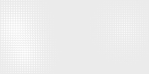 Dot white gray wave light technology texture background. Abstract  modern