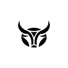 A sleek and modern Cow or bull logo
 with a glowing effect, symbolizing strength, vitality, and luxury. Perfect for businesses in finance, agriculture, and premium branding.

