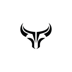 A sleek and modern Cow or bull logo
 with a glowing effect, symbolizing strength, vitality, and luxury. Perfect for businesses in finance, agriculture, and premium branding.
