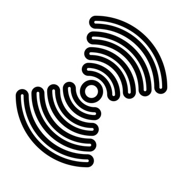 Shockwave line icon